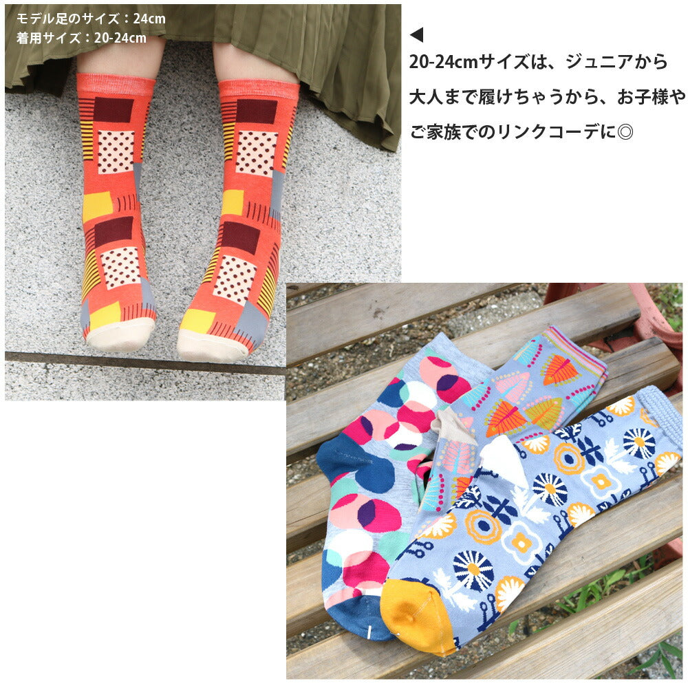 靴下 キッズ 女の子 ジュニア パステル 北欧カラフル クルー丈ソックス 選べる2パターン 2サイズ 15-19cm 20-24cm 5足セット 保育園 幼稚園 小学生 ジュニア 大人 レディース 通学 通園 カジュアル おしゃれ コーデ